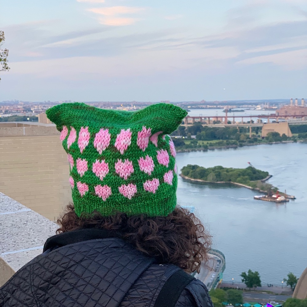 Jungle Fauna Heart Beanie